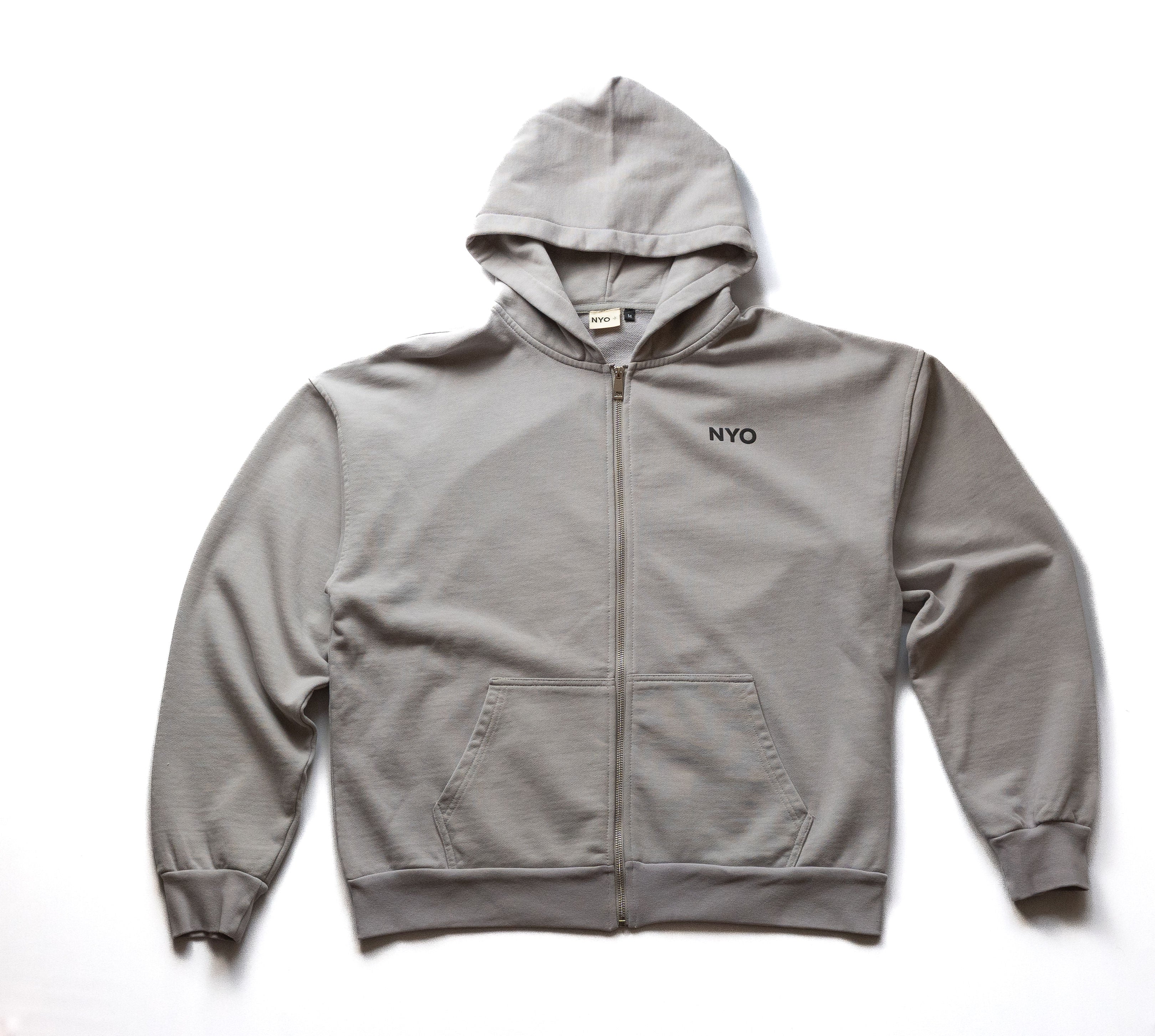 ESSENTIALS ZIP HOODIE GREY